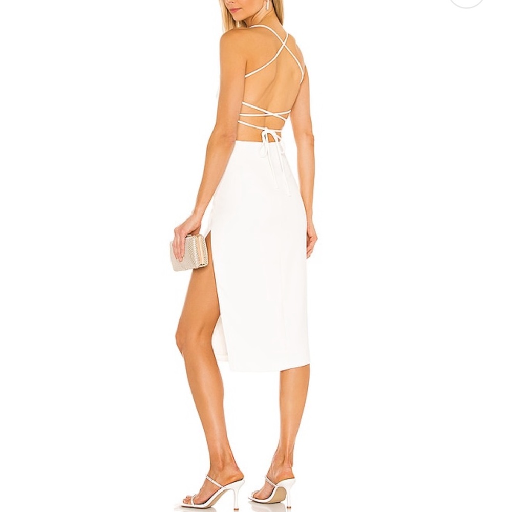 NBD Becky Midi Dress- Ivory